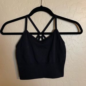Z by Zella Strappy Sports Bra Black
